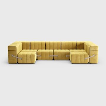 Modular lounge sofa in Barcelona fabric - 15 sofa modules by Ambivalenz - view 5