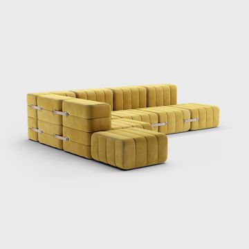 Modular 2-seater Sofa in Barcelona Fabric - 4 Sofa Modules by Ambivalenz - view 2