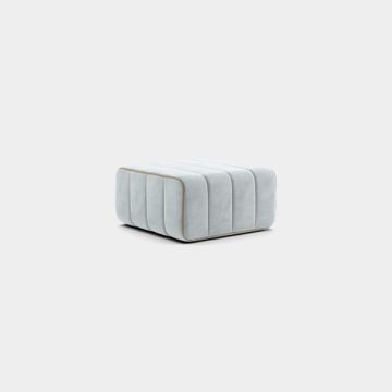 Stool for modular sofa - single sofa module in Barcelona fabric by Ambivalenz - view 2