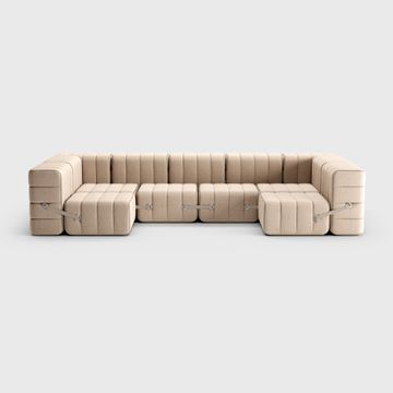 Modular lounge sofa in Dama fabric - 15 sofa modules by Ambivalenz - view 2
