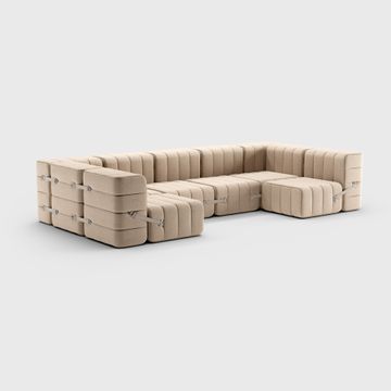 Modular lounge sofa in Dama fabric - 15 sofa modules by Ambivalenz - view 3