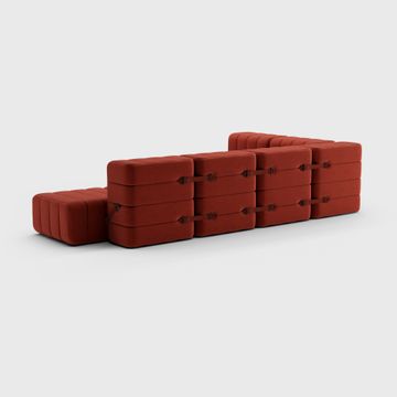 Two-seater Modular Sofa in Dama Fabric - 4 Sofa Modules by Ambivalenz - view 3