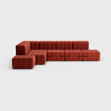 Two-seater Modular Sofa in Dama Fabric - 4 Sofa Modules by Ambivalenz - view 4