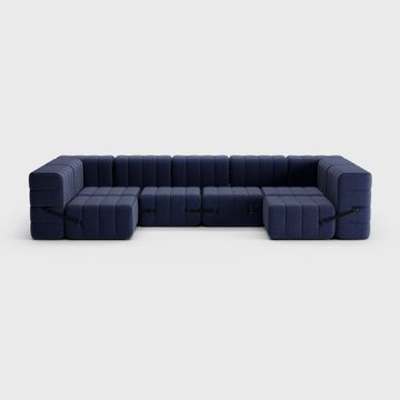 Modular lounge sofa in Dama fabric - 15 sofa modules by Ambivalenz - view 8