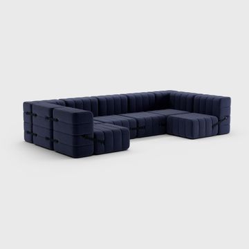 Modular lounge sofa in Dama fabric - 15 sofa modules by Ambivalenz - view 9