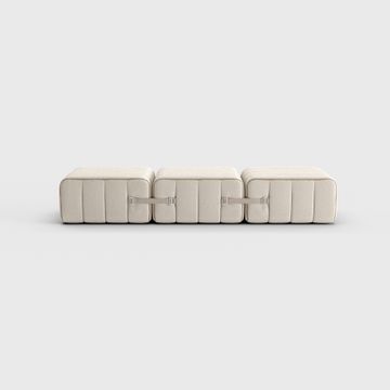 Modular single-seater sofa / lounger in Sera fabric - 3 sofa modules by Ambivalenz - view 3