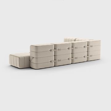 Two-seater Modular Sofa in Sera Fabric - 4 Sofa Modules by Ambivalenz - view 4