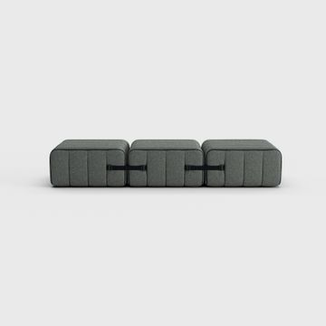 Modular single-seater sofa / lounger in Sera fabric - 3 sofa modules by Ambivalenz