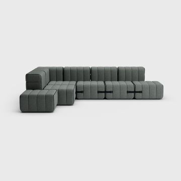 Two-seater Modular Sofa in Sera Fabric - 4 Sofa Modules by Ambivalenz - view 5