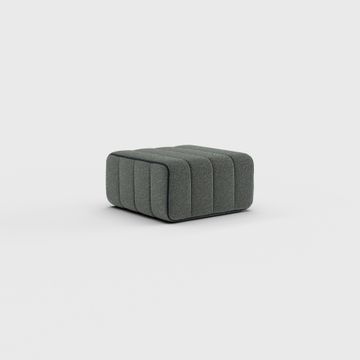 Pouf - Single Sofa Module in Sera Fabric by Ambivalenz - view 3