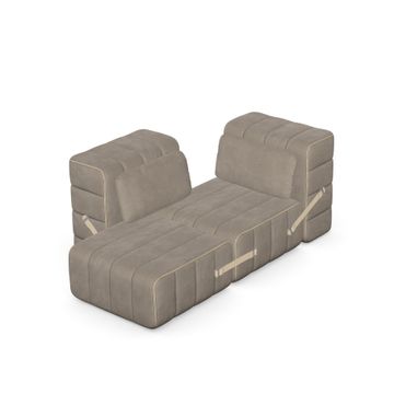 ANGEBOT - Modulares 2-Sitzer Sofa im Stoff Barcelona VOLE - 4 Sofa Module + 2 Kissen by Ambivalenz - view 9
