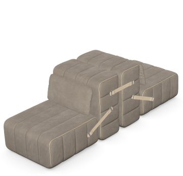 ANGEBOT - Modulares 2-Sitzer Sofa im Stoff Barcelona VOLE - 4 Sofa Module + 2 Kissen by Ambivalenz - view 7
