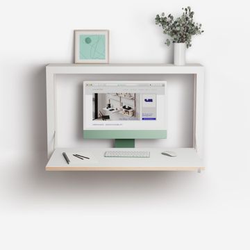 Fläpps Box Desk 100x60x20 - Wall Mounted Desk with Storage by Ambivalenz