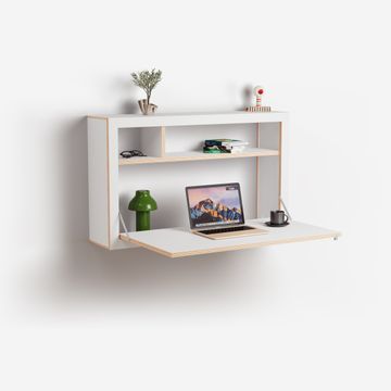 Fläpps Box Desk 100x60x20 - Wall Mounted Desk with Storage by Ambivalenz - view 9