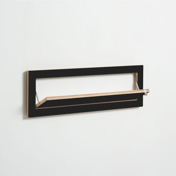 Fläpps Shelf 80x27-1 Shoe Rack - Black by Ambivalenz