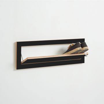Fläpps Shelf 80x27-1 Shoe Rack - Black by Ambivalenz - view 5