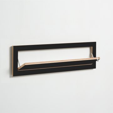 Fläpps Shelf 100x27-1 Shoe Rack - black by Ambivalenz