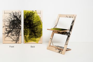 Fläpps Folding Chair - Baum/Baum Gelb by Ambivalenz