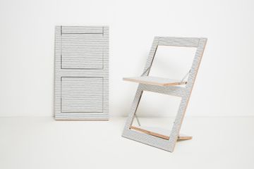 Fläpps Folding Chair - Watercolor Stripes - Kind of Style by Ambivalenz