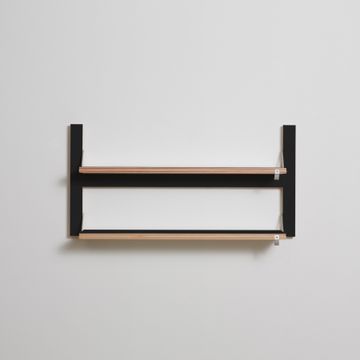 Fläpps Shelf 80x40-2 - Black by Ambivalenz