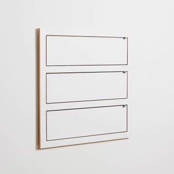 Fläpps Shelf 80x80-3 Shoe rack - White by Ambivalenz - view 2