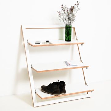 Fläpps Leaningshelf 80x100-3 - White by Ambivalenz