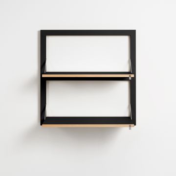 Fläpps Shelf 80x80-2 - Black by Ambivalenz - view 3
