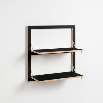 Fläpps Shelf 80x80-2 - Black by Ambivalenz