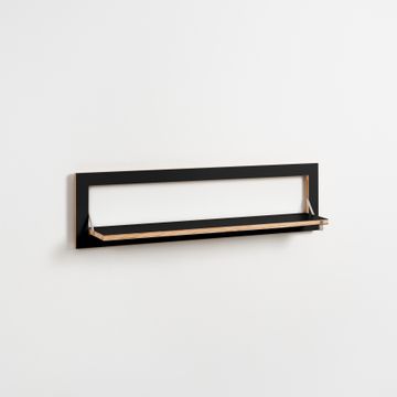 Fläpps Shelf 100x27-1 - Black by Ambivalenz