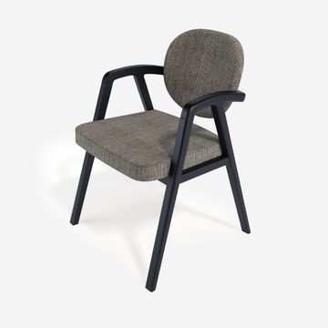 KAPPA chair / black finish A95 by Anesis - view 3