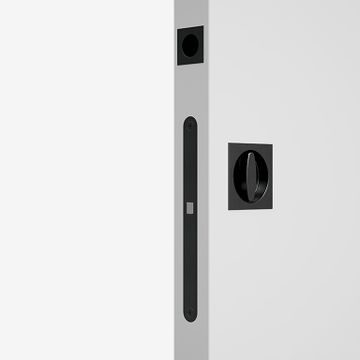 Square handleset with lock by Ermetika - view 3