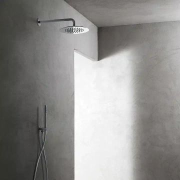 Set doccia con presa acqua e supporto per doccetta tonda ottone by AQUAELITE - view 4