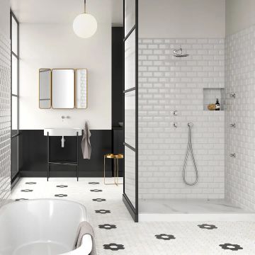 Set doccia con presa acqua e supporto per doccetta tonda ottone by AQUAELITE - view 4