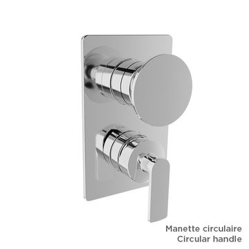 Valve de douche pression équilibrée avec dérivateur 3 voies (sans manette) by BARIL - view 4