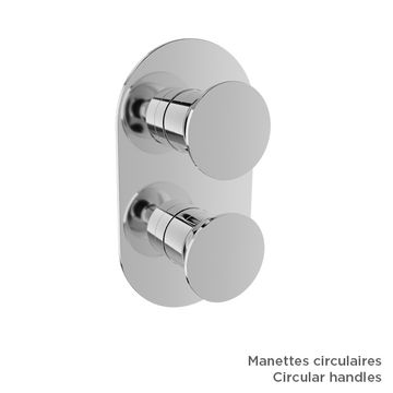 Valve de douche thermostatique pression équilibrée avec dérivateur 3 voies (sans manette) by BARIL - view 4