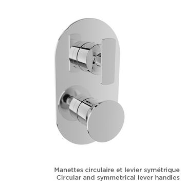 Valve de douche thermostatique pression équilibrée avec dérivateur 3 voies (sans manette) by BARIL - view 6