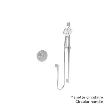 Ensemble complet de douche à pression équilibrée (manette au choix) by BARIL - view 3