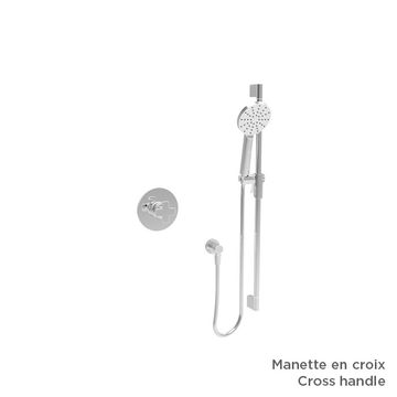 Ensemble complet de douche à pression équilibrée (manette au choix) by BARIL - view 4