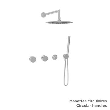 Finition seule pour ensemble de douche thermostatique (manettes au choix) by BARIL - view 3