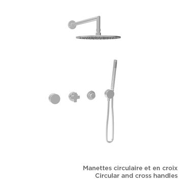 Finition seule pour ensemble de douche thermostatique (manettes au choix) by BARIL - view 4