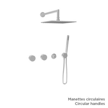 Finition seule pour ensemble de douche thermostatique (manettes au choix) by BARIL - view 3