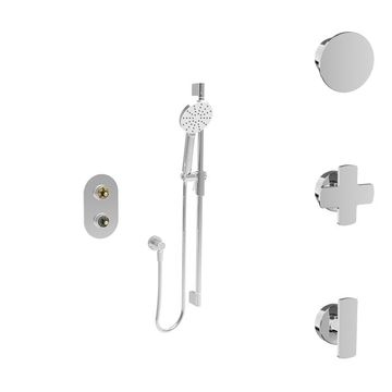 Finition seule pour ensemble de douche thermostatique à pression équilibrée (manettes au choix) by BARIL - view 2