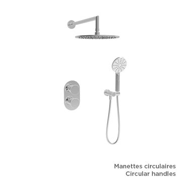 Finition seule pour ensemble de douche thermostatique pression équilibrée sans manette by BARIL - view 4