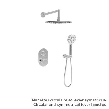Finition seule pour ensemble de douche thermostatique pression équilibrée sans manette by BARIL - view 6