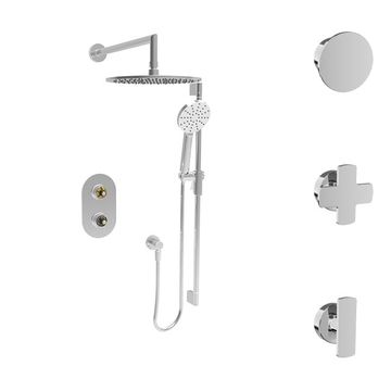 Finition seule pour ensemble de douche thermostatique à pression équilibrée (manettes au choix) by BARIL - view 2