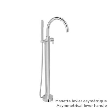 Finition seule pour robinet de bain au sol avec douchette (manette au choix) by BARIL - view 6