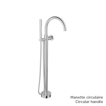 Finition seule pour robinet de bain au sol avec douchette (manette au choix) by BARIL - view 3