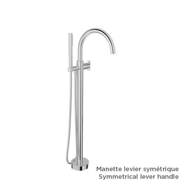 Finition seule pour robinet de bain au sol avec douchette (manette au choix) by BARIL - view 5
