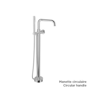 Finition seule pour robinet de bain au sol avec douchette (manette au choix) by BARIL - view 3