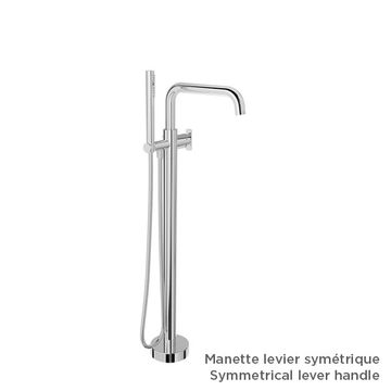 Finition seule pour robinet de bain au sol avec douchette (manette au choix) by BARIL - view 5